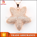 Star shape natural white zircon stone best friend forever gift pendant with modern pendant light